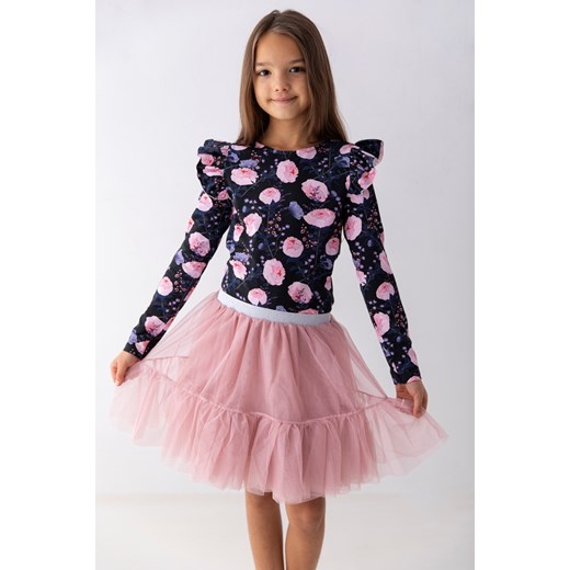 Czarna bluzka w róże Myprincess / Lily Grey 98 MKA GROUP