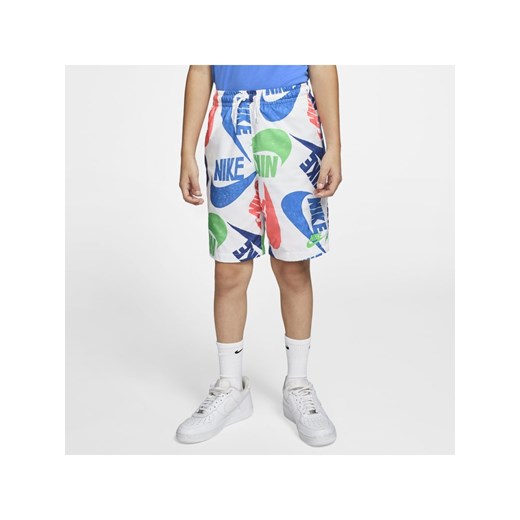 Spodenki z tkaniny z nadrukiem dla dużych dzieci (chłopców) Nike Sportswear - Nike M Nike poland