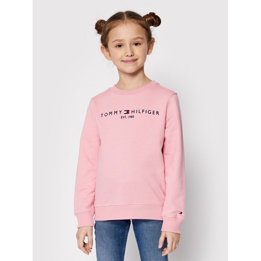 Bluza Essential KS0KS00204 M Różowy Regular Fit Tommy Hilfiger 3Y promocja MODIVO