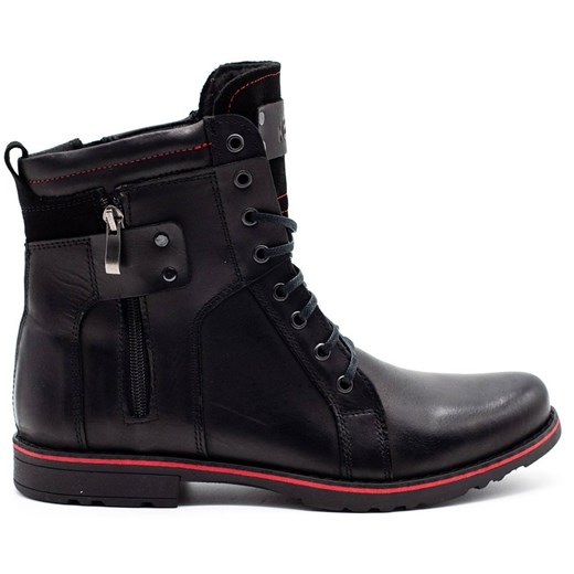 KENT Buty zimowe męskie 237 czarne Kent 42 wyprzedaż ButyModne.pl