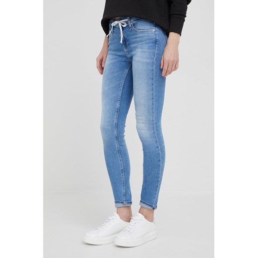Calvin Klein Jeans jeansy damskie medium waist 28 ANSWEAR.com