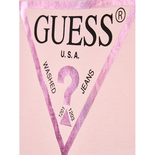 Guess T-Shirt K73I56 K8HM0 Różowy Regular Fit Guess 3_6M MODIVO