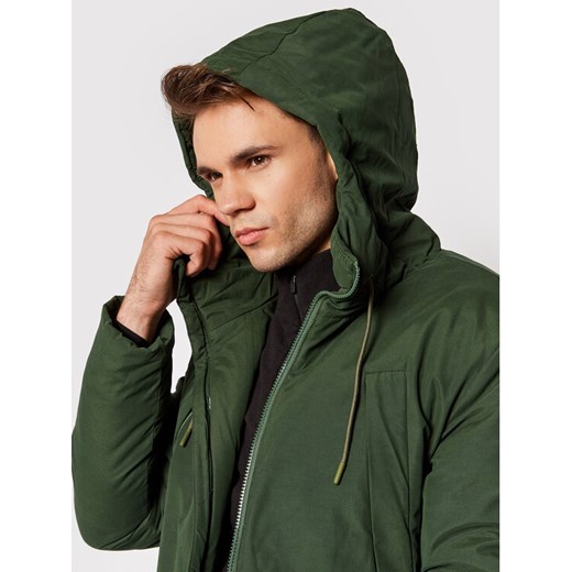 Outhorn Parka KUMC603 Zielony Regular Fit Outhorn M wyprzedaż MODIVO