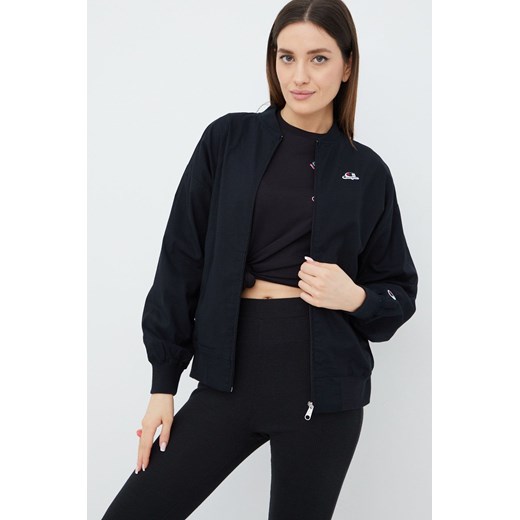 Champion kurtka bomber damski kolor czarny przejściowa oversize Champion L ANSWEAR.com