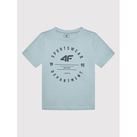 4F T-Shirt HJL22-JTSM003 Niebieski Regular Fit 158 MODIVO
