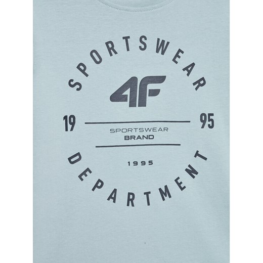4F T-Shirt HJL22-JTSM003 Niebieski Regular Fit 134 MODIVO