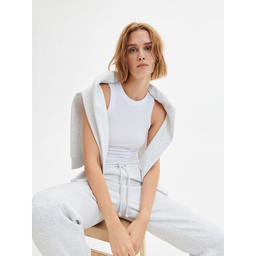 Reserved - Bluza z haftem - Jasny szary Reserved L Reserved