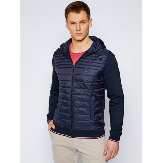 Tommy Hilfiger Kurtka przejściowa Mixed Media MW0MW15607 Granatowy Regular Fit Tommy Hilfiger XXL okazja MODIVO