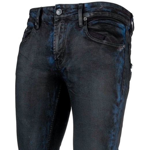 spodnie męskie (jeans) wornstar - hellraiser coated - cobalt blue 28 36 Metal-shop