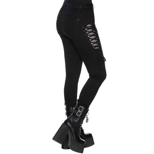 spodnie damskie killstar - get laced skinny jeans XXL XXL Metal-shop