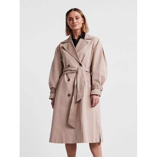 YAS Trencz Gloria 26026470 Beżowy Oversize Yas M okazyjna cena MODIVO