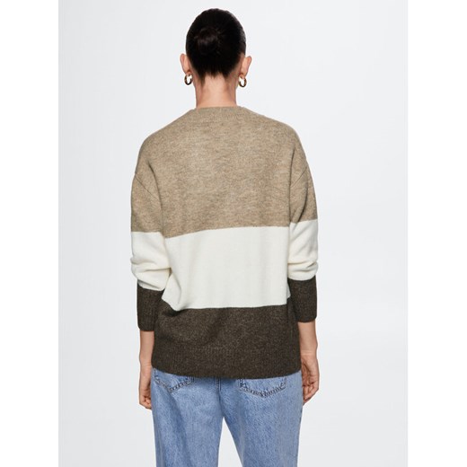Mango Sweter Dorab 37017739 Beżowy Relaxed Fit Mango L okazja MODIVO