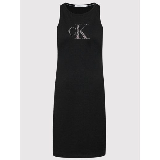 Calvin Klein Jeans Sukienka codzienna J20J215663 Czarny Slim Fit S okazja MODIVO