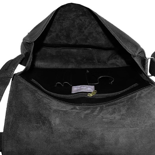 DAAG Jazzy Wanted 10 czarna torba skórzana unisex listonoszka przez ramię skorzana-com czarny casual