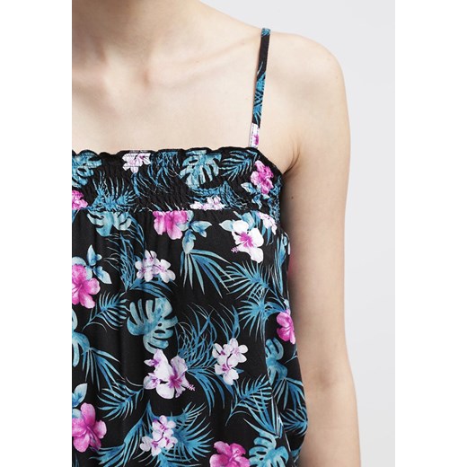 TWINTIP Kombinezon black/ rose zalando zielony kwiatowy