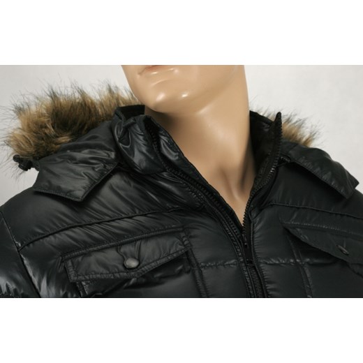 Ocieplana kurtka Brave Soul KUBRSAW15ONTARIOBLACK jegoszafa-pl czarny z kieszeniami