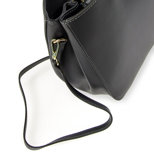 SKÓRZANA TORBA CITY BAG allora bialy skóra