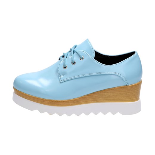 Buty damskie na platformie VICES SK100-11 suzana-pl mietowy na obcasie