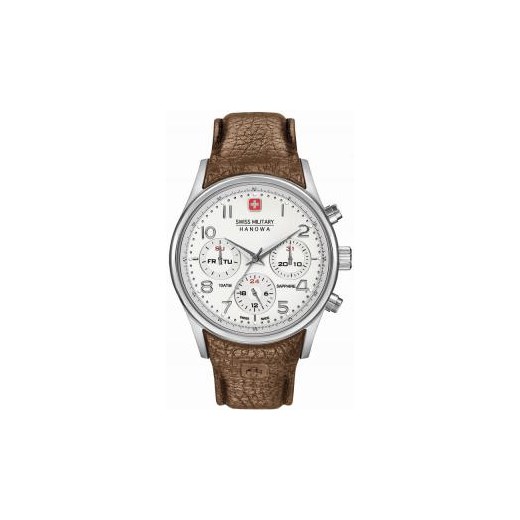 Zegarek męski Swiss Military Hanowa - 06-4278.04.001.05 - GWARANCJA ORYGINALNOŚCI - DOSTAWA DHL GRATIS - GRAWER - RATY 0% Swiss Military Hanowa brazowy SWISS