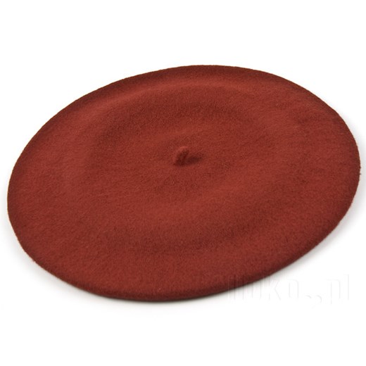 BERET Z ANTENKĄ WEŁNA CEGLANY