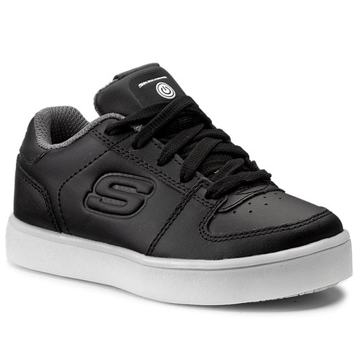 Półbuty SKECHERS - Elate 90601L/BLK Black Skechers szary 32 eobuwie.pl