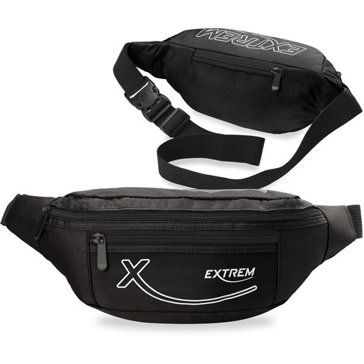 SASZETKA MĘSKA SPORTOWA NERKA BAG STREET - CZARNY Bag Street world-style.pl