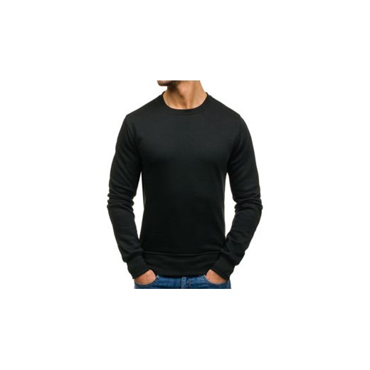 Bluza męska bez kaptura czarna Bolf BO-01