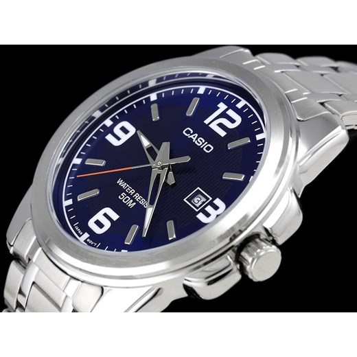 ZEGAREK MĘSKI CASIO MTP-1314D 2AV (zd024a) - Srebrny Casio TAYMA