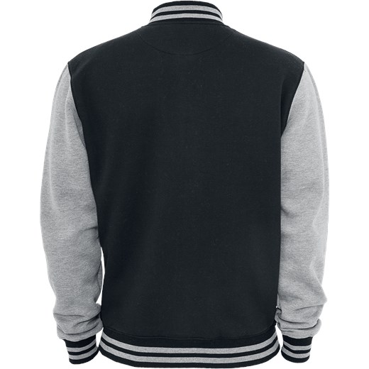 Urban Classics - 2-Tone College - Kurtka College Jacket - czarny szary