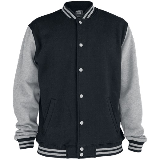 Urban Classics - 2-Tone College - Kurtka College Jacket - czarny szary