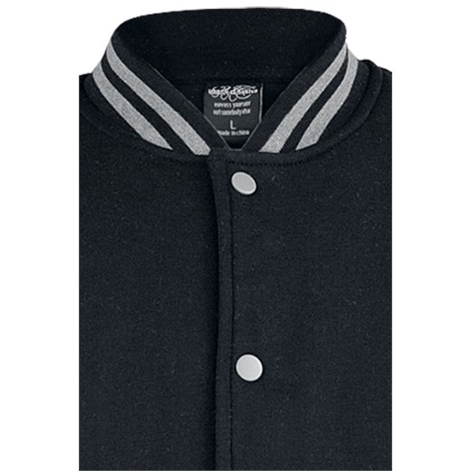 Urban Classics - 2-Tone College - Kurtka College Jacket - czarny szary