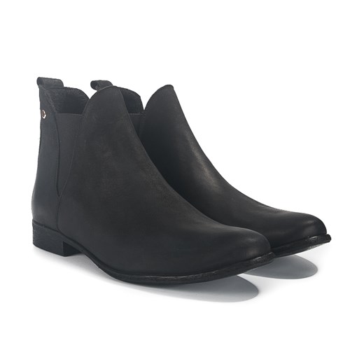 BOTKI SKÓRZANE W CZERNI 1708 CZ Lafemmeshoes 40 lafemmeshoes.pl