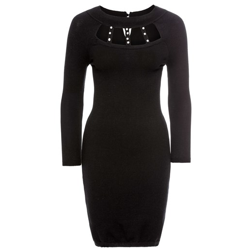 Sukienka dzianinowa z perełkami Bonprix Bodyflirt Boutique 32/34 bonprix