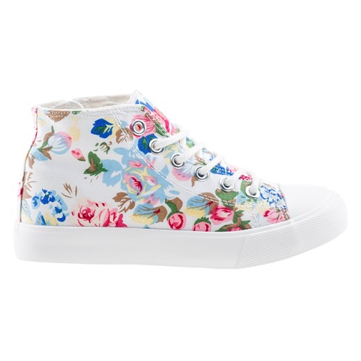 JUNIORSKIE BUTY TALOGEN JRG 5902786018031 BEJO, Rozmiar - 28, Płeć - JUNIOR, Kolor - WHITE/FLOWER PRINT szary Bejo 29 sklepmartes.pl