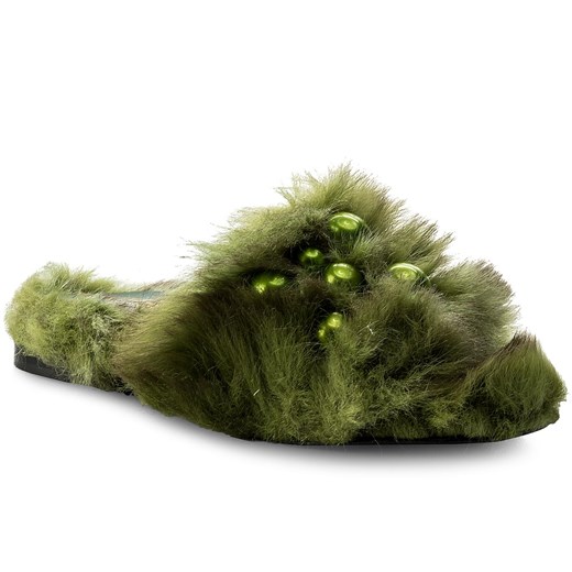 Klapki HEGO'S MILANO - 1039 Fur Verde Hego`s Milano 41 eobuwie.pl