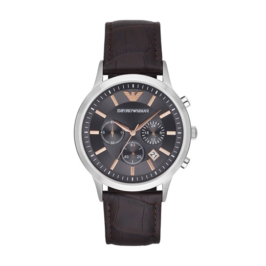 Zegarek EMPORIO ARMANI - Renato AR2513 Dark Brown/Silver/Steel Emporio Armani eobuwie.pl
