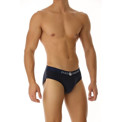 Dolce & Gabbana Slipy dla Mężczyzn, Niebieski Navy, Bawełna, 2017, M XL Dolce & Gabbana M RAFFAELLO NETWORK