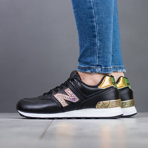 Buty damskie sneakersy New Balance WL574NRH - CZARNY