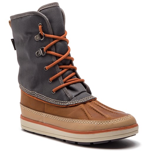 Buty zimowe dziecięce Clarks sznurowane zamszowe śniegowce