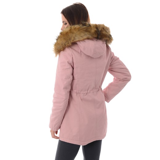 Parka damska różowa