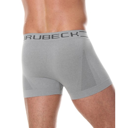 Bezszwowe bokserki męskie Brubeck Comfort Cotton BX00501 szare