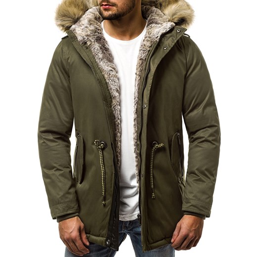 OZONEE JB/1016K KURTKA MĘSKA KHAKI Ozonee.pl XXL okazja