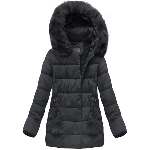 Granatowa parka damska S-West