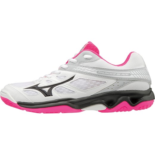 Mizuno buty sportowe damskie białe wiązane płaskie na wiosnę