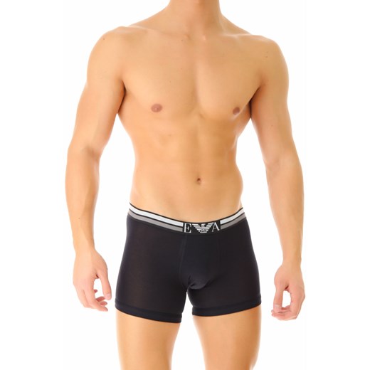 Emporio Armani Bokserki Obcisłe dla Mężczyzn, Bokserki Na Wyprzedaży, Czarny, Bawełna, 2019, L S XL Emporio Armani XL okazyjna cena RAFFAELLO NETWORK