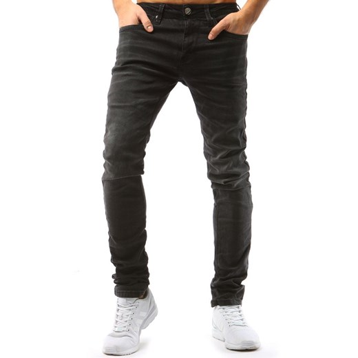 Jeansy męskie Dstreet czarne casual