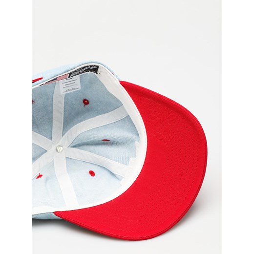 Czapka z daszkiem HUF Worldwide Denim 6 Panel ZD (resort red) Huf okazyjna cena SUPERSKLEP