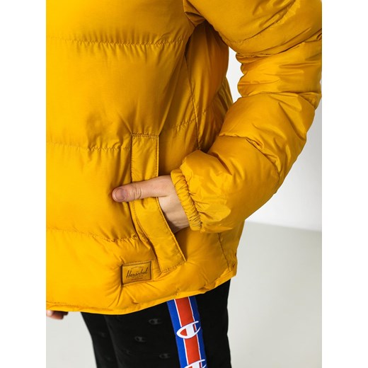 Kurtka damska Herschel Supply Co. krótka na zimę z nylonu