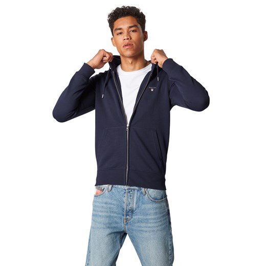 Bluza męska Gant bez wzorów casual z dresu
