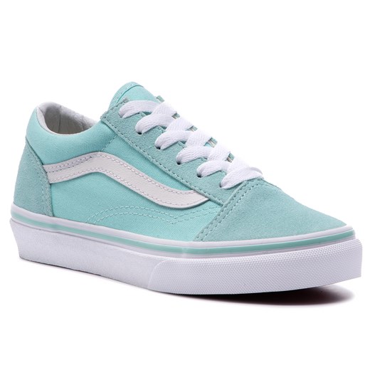 Trampki dziecięce Vans na wiosnę niebieskie zamszowe